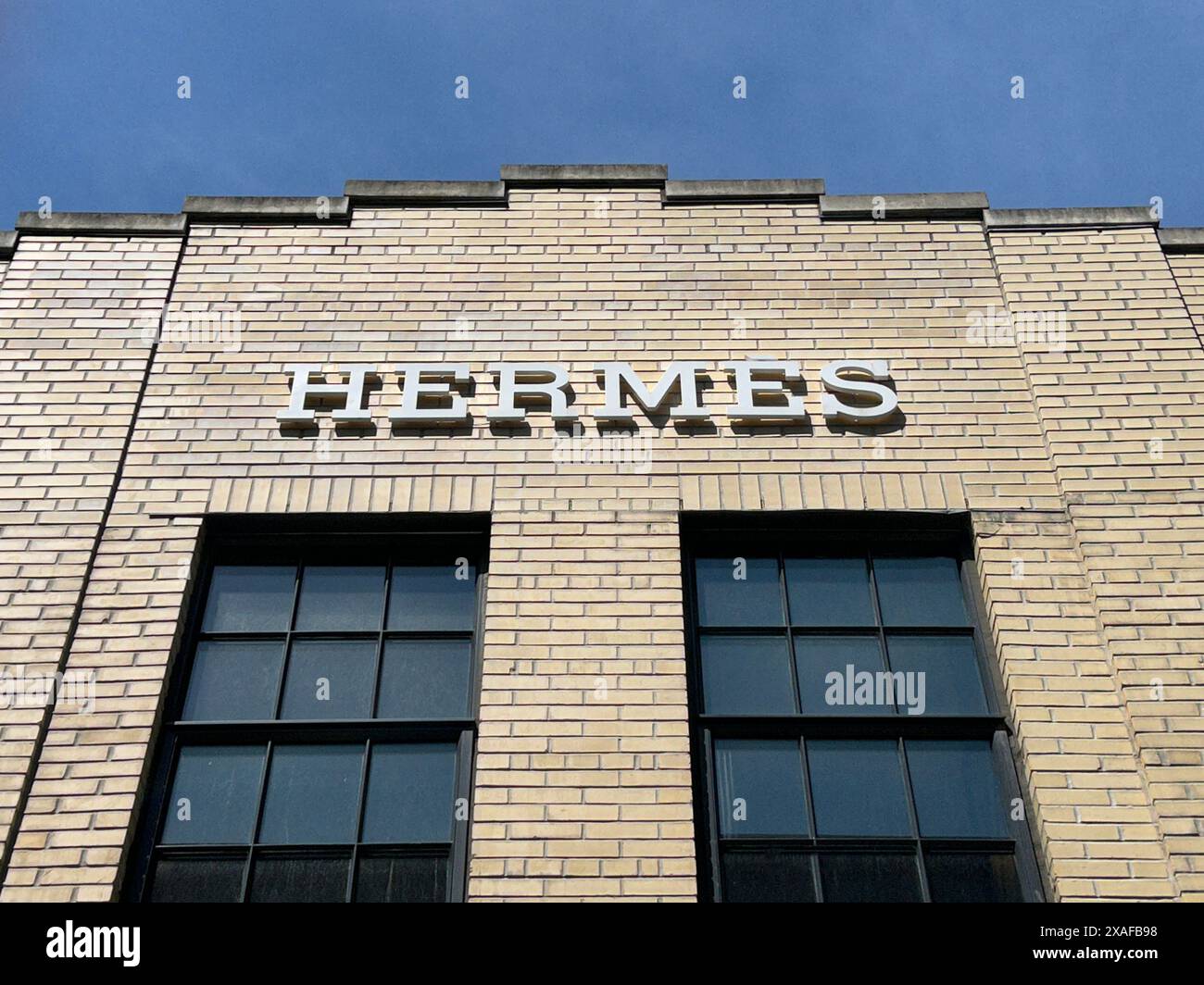 Negozio Hermes, Meatpacking District, New York City, New York, Stati Uniti Foto Stock