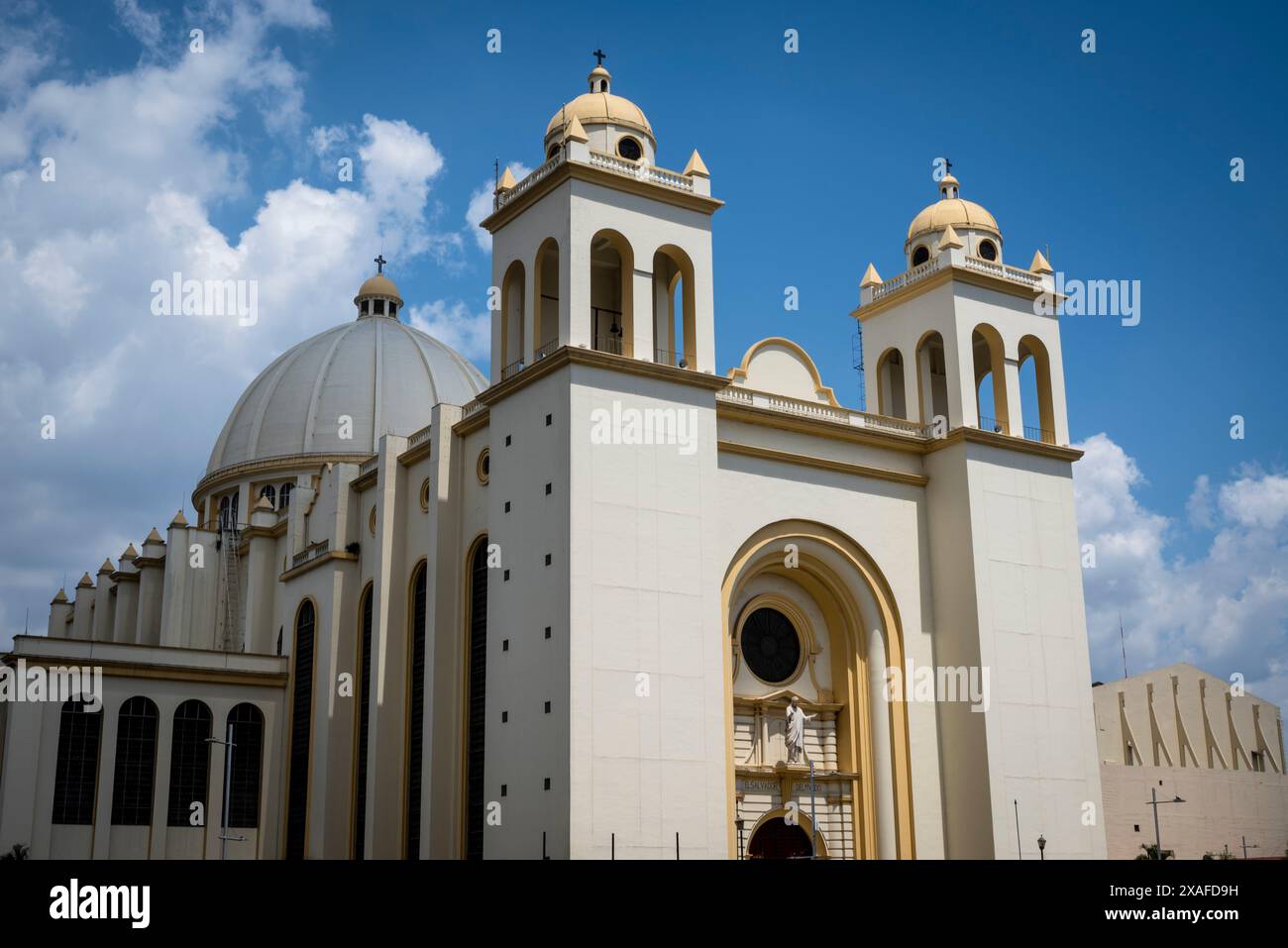 Cattedrale metropolitana del Santo Salvatore, Catedral metropolitana de San Salvador, San Salvador, El Salvador Foto Stock