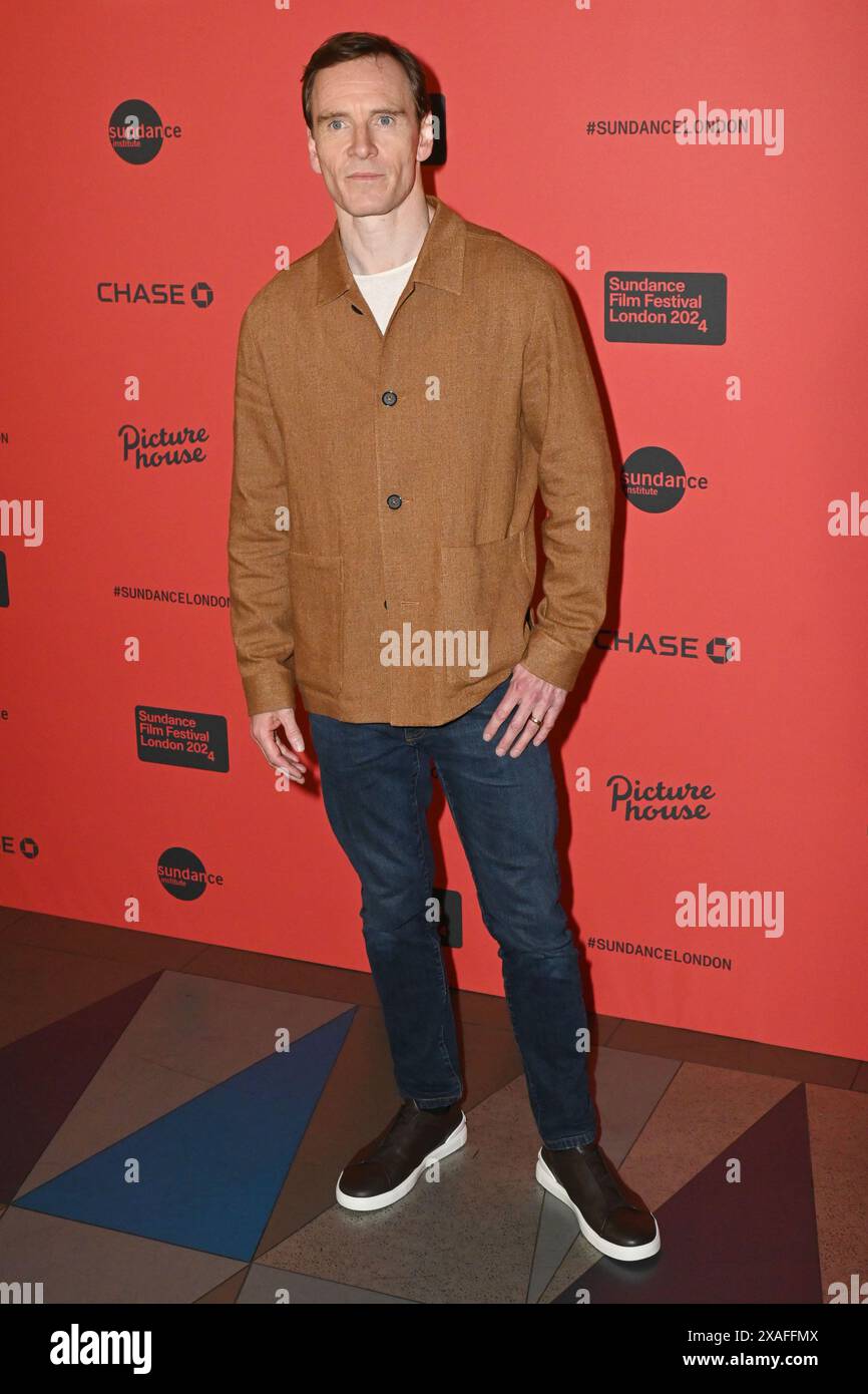 Londra, Regno Unito. 6 giugno 2024. Michael Fassbender alla premiere britannica di Kneecap e la serata di apertura del Sundance Film Festival, al Picturehouse Central Credit: Nils Jorgensen/Alamy Live News Foto Stock