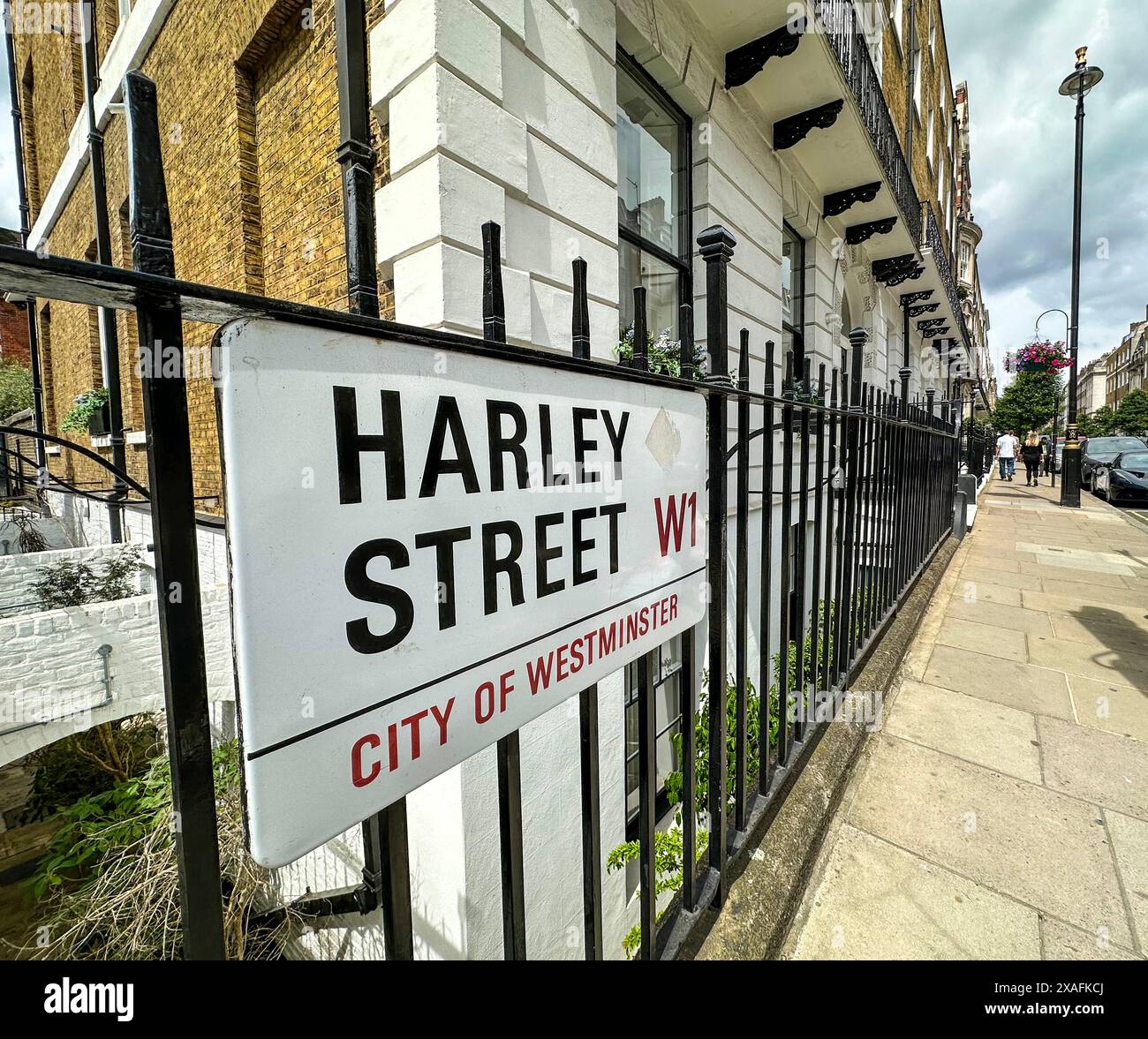 Harley Street, Londra W1 Foto Stock