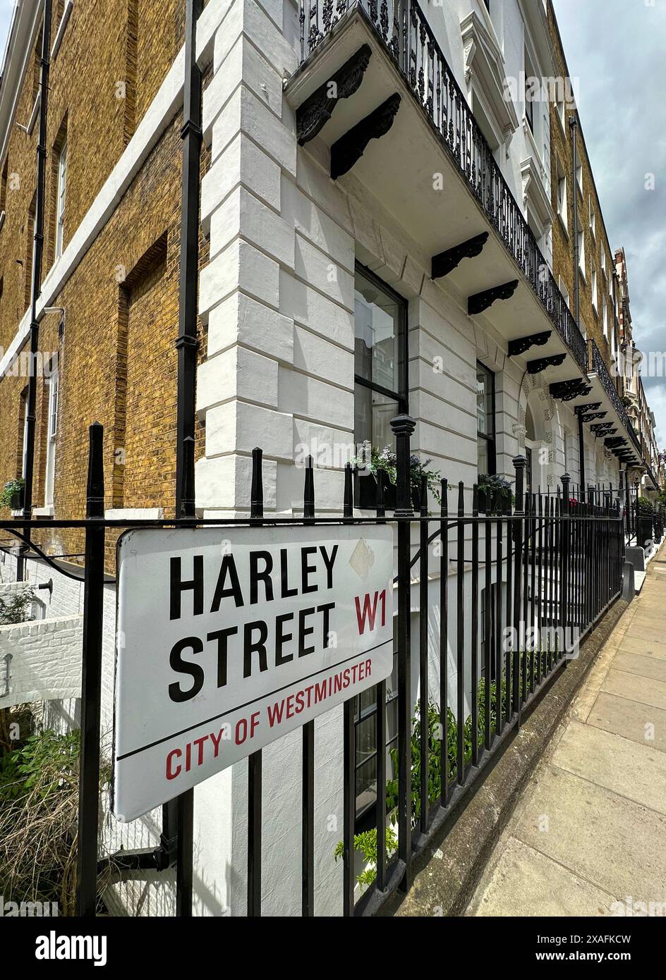 Harley Street, Londra W1 Foto Stock
