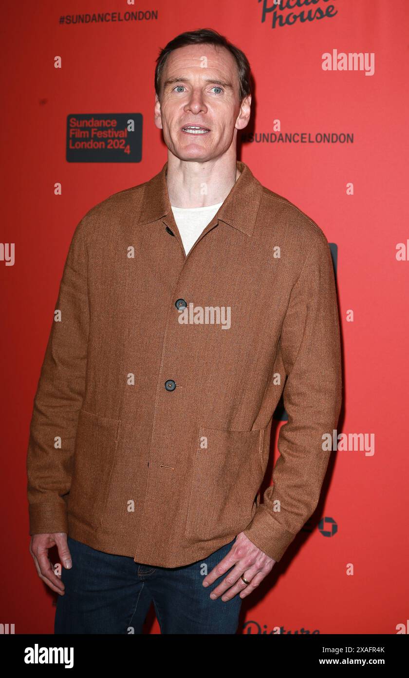 Londra, Regno Unito. 6 giugno 2024. Michael Fassbender partecipa alla proiezione di "Kneecap" durante il Sundance Film Festival di Londra 2024 al Picturehouse Central. Credito: SOPA Images Limited/Alamy Live News Foto Stock