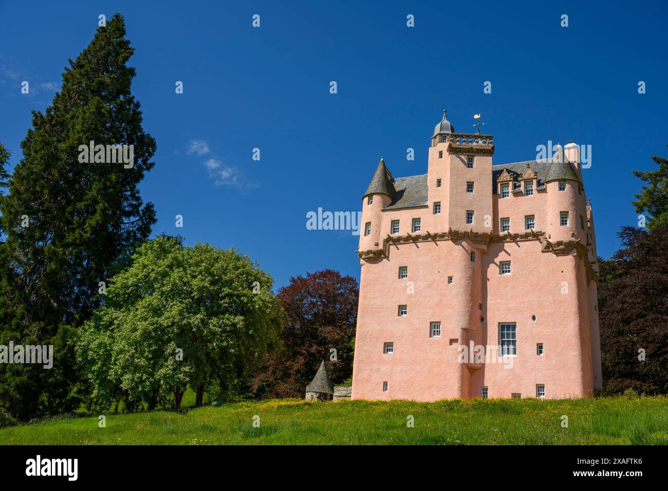 Castello di Craigievar, Alford, Aberdeenshire, Scozia, Regno Unito. Foto Stock