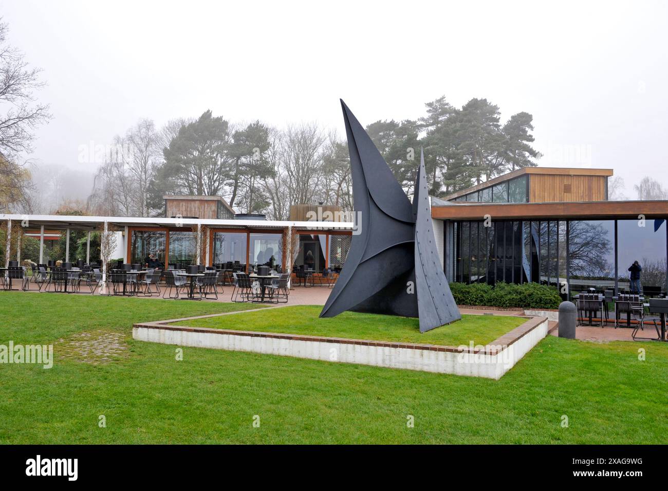 Il Louisiana Museum of Modern Art vicino a Copenhapgen in Danimarca, UE Foto Stock