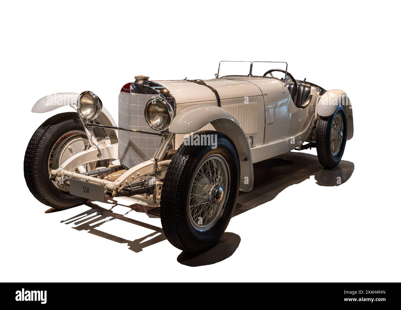 Mercedes-Benz SSK 27/170/225 CV, 1928. Museo Mercedes Benz, Mercedes-Benz World di Stoccarda, Baden Wuertemberg, Germania, Europa Foto Stock