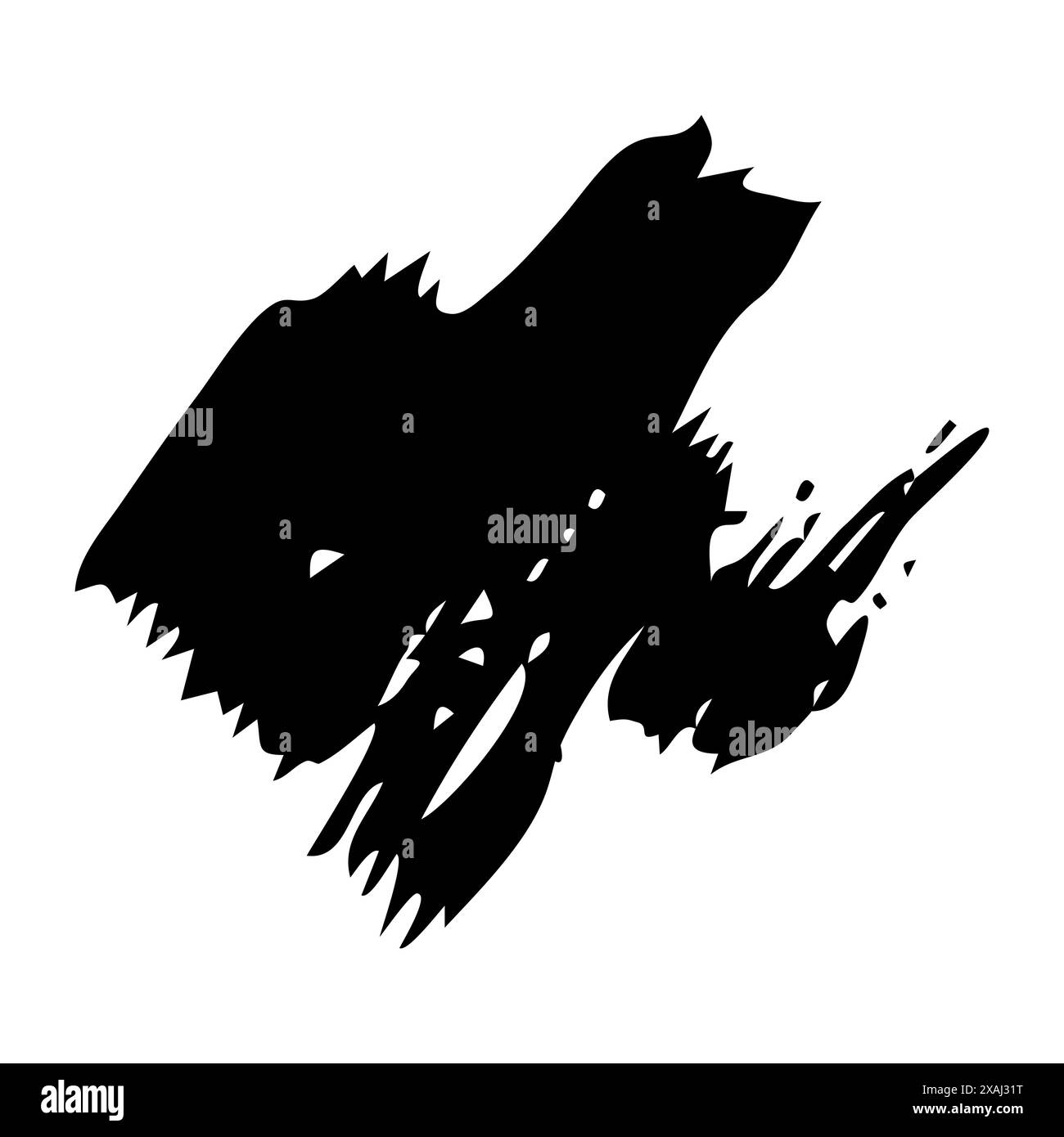 Schizzo striscio di striscio. Macchie di vernice disegnate a mano. Illustrazione vettoriale. Illustrazione Vettoriale