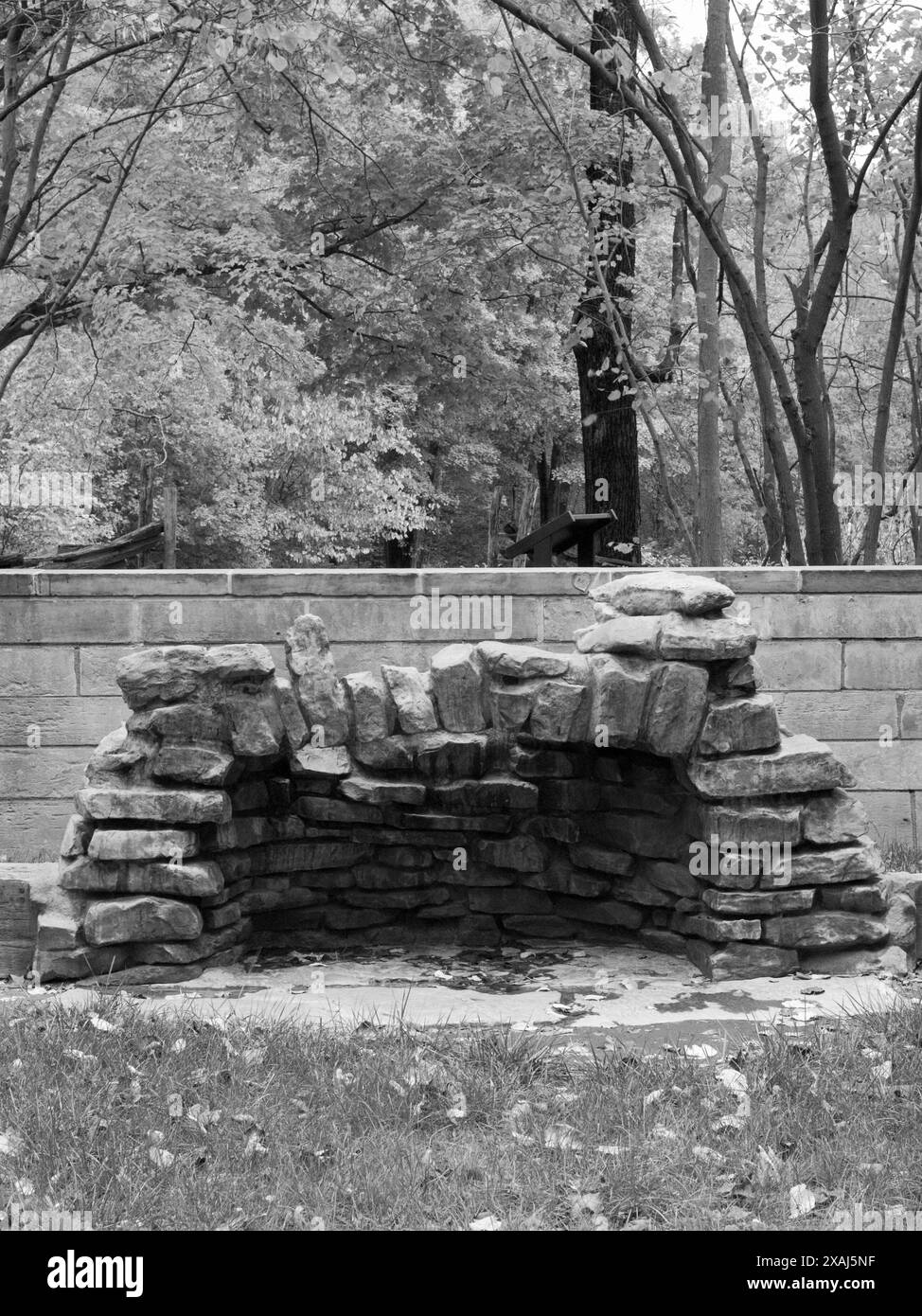 Cabin Site Memorial al Lincoln Boyhood National Memorial, Indiana, USA. Foto Stock