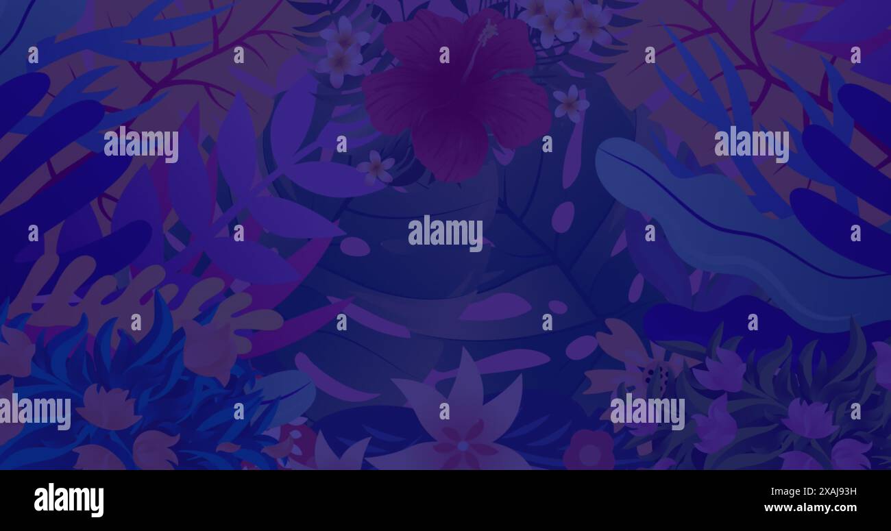 Immagine di farfalle colorate sopra le piante Foto Stock