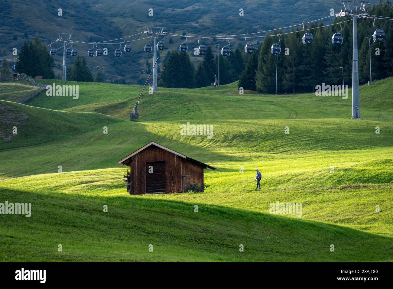 Austria, Serfaus-Fiss-Ladis, paesaggio vicino a Servaus. Foto Stock