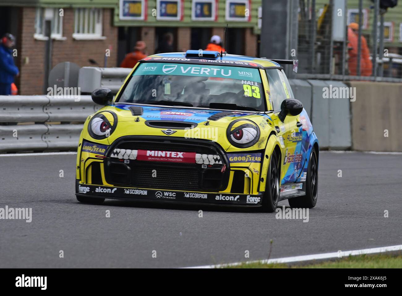 Maximus Hall, EXCELR8 Motorsport, Vertu MINI Challenge 2024, gare di venti minuti, gare monomarca, suddivise in due categorie: JCW e JCW Sport, Foto Stock