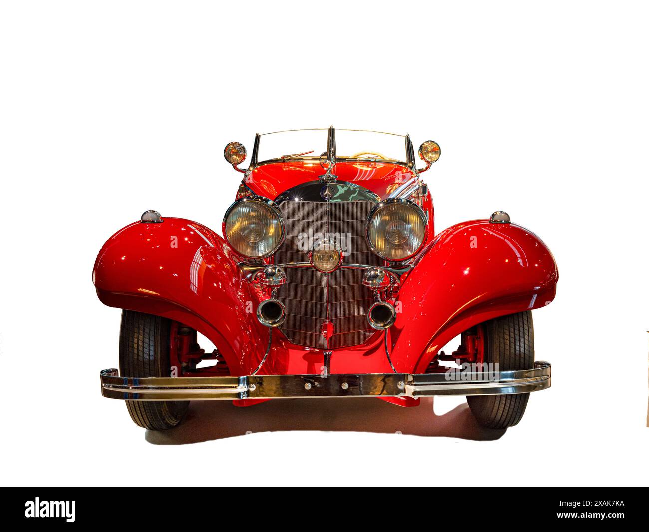 Mercedes Benz 500 K Spezial Roadster (1936). Museo Mercedes Benz, Mercedes-Benz World di Stoccarda, Baden Wuertemberg, Germania, Europa Foto Stock