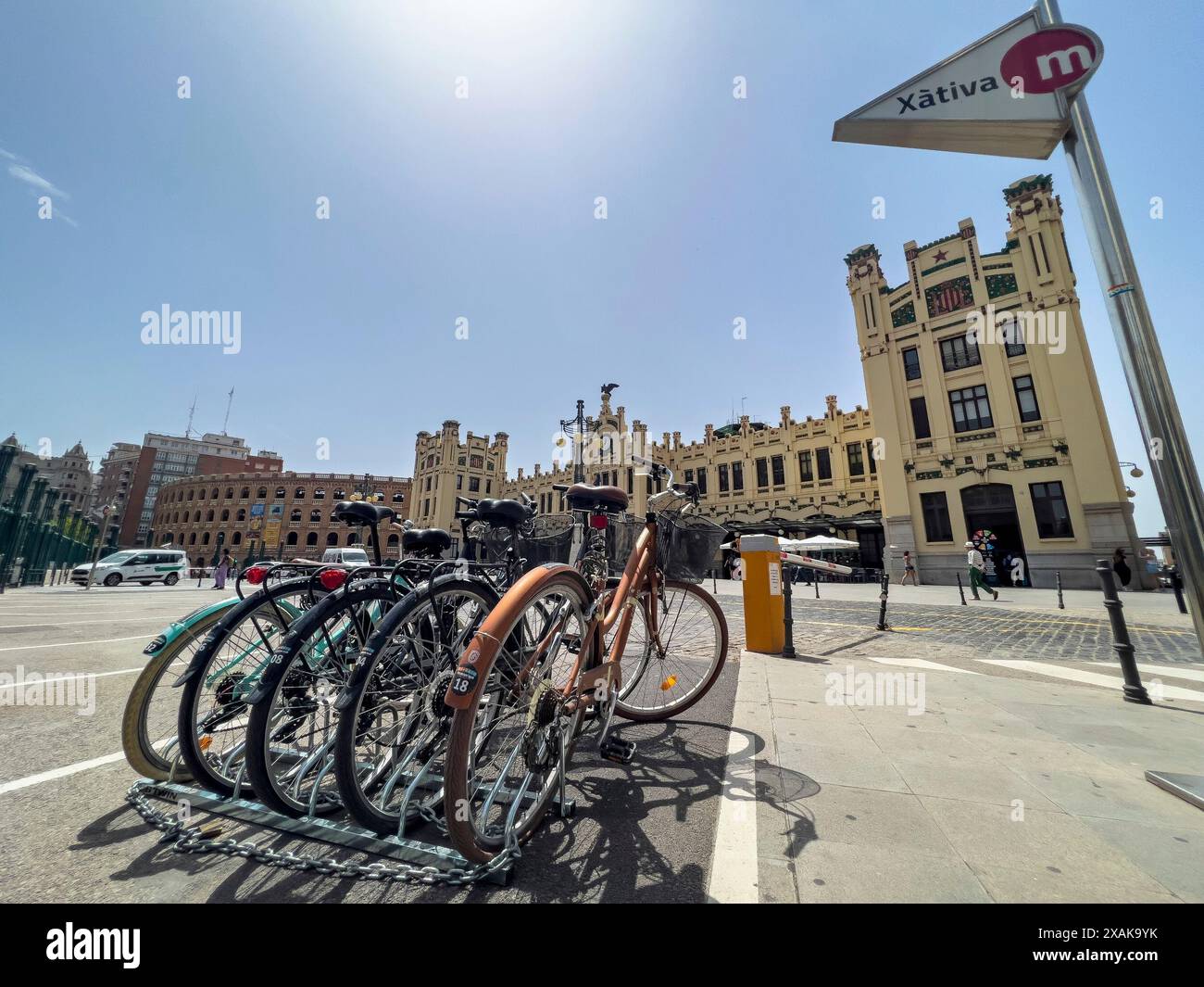 Europa, Spagna, provincia di Valencia, Valencia, stazione di Valencia Nord Foto Stock