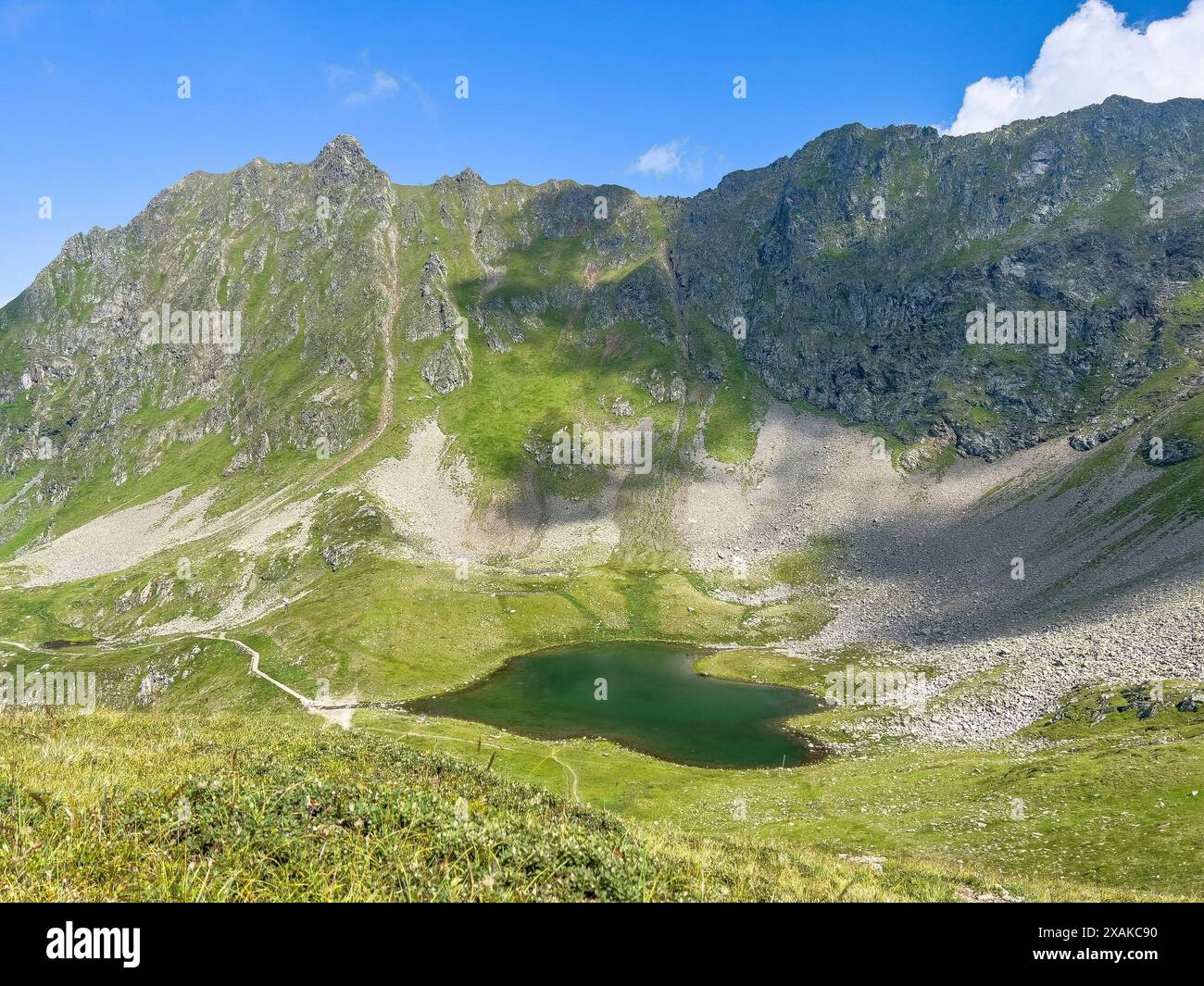 Europa, Austria, Verwall, Vorarlberg, Montafon, Schruns, veduta dell'Herzsee a Montafon Foto Stock
