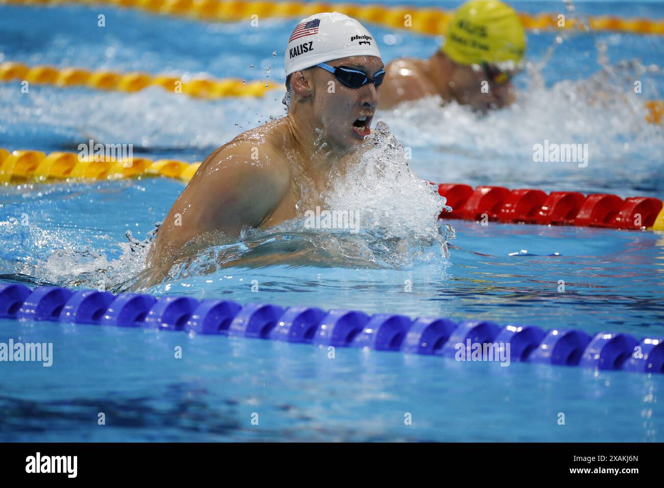 Tokyo - Giappone, 20 luglio 2024, atleti olimpici in nuoto Foto Stock