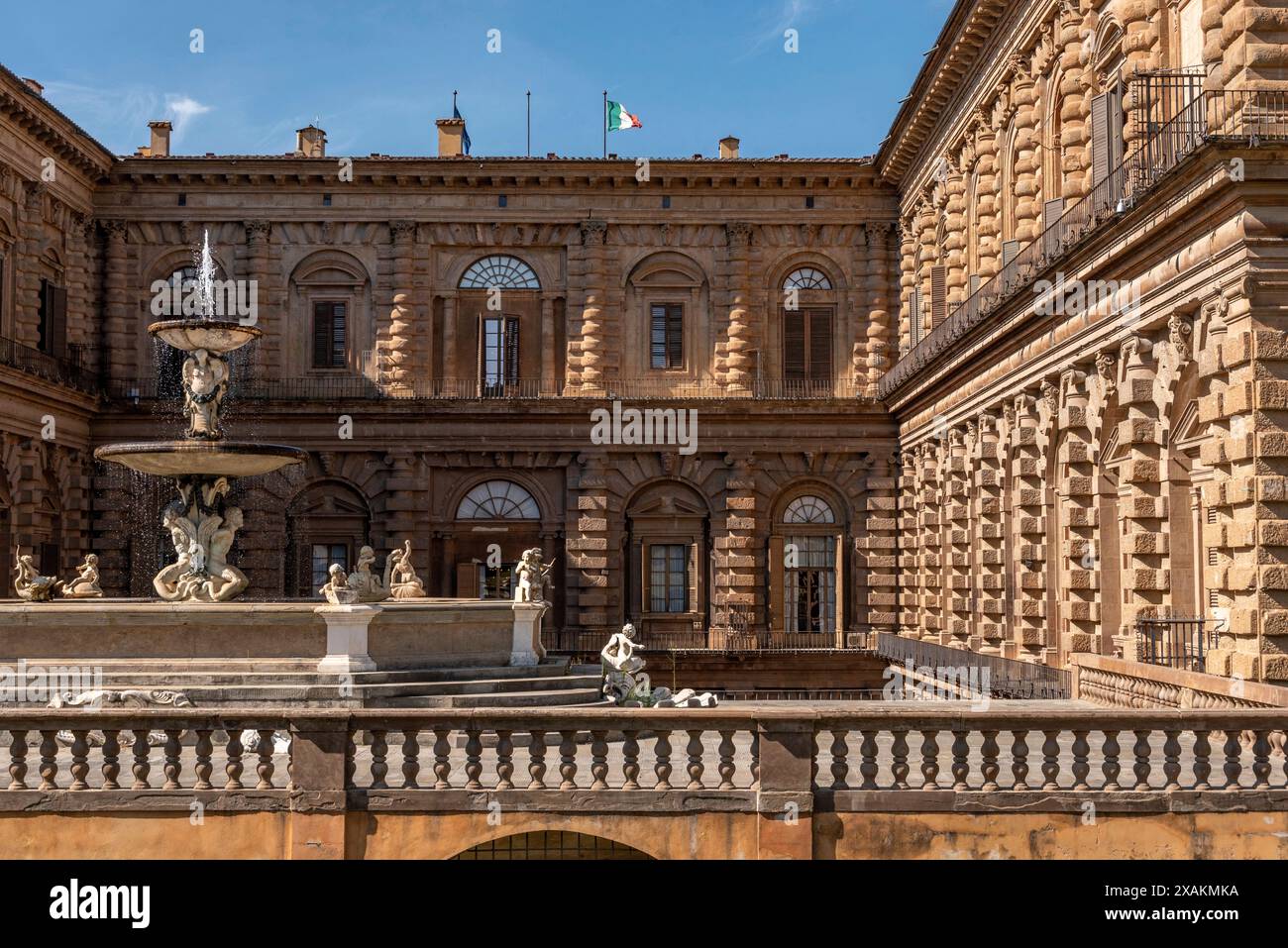 Famoso Palazzo Pitti a Firenze, Italia Foto Stock
