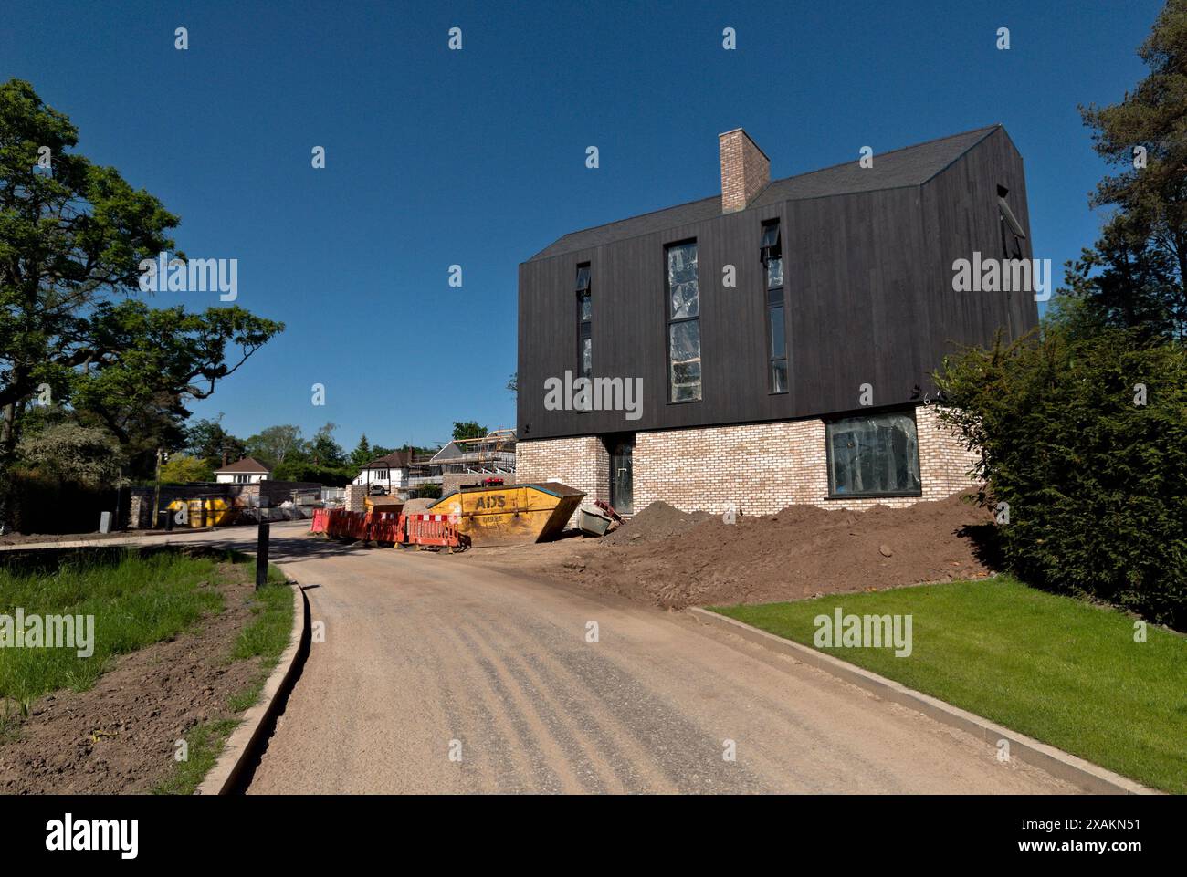 Waterbank, Prestbury, Cheshire - alloggi in costruzione. Foto Stock