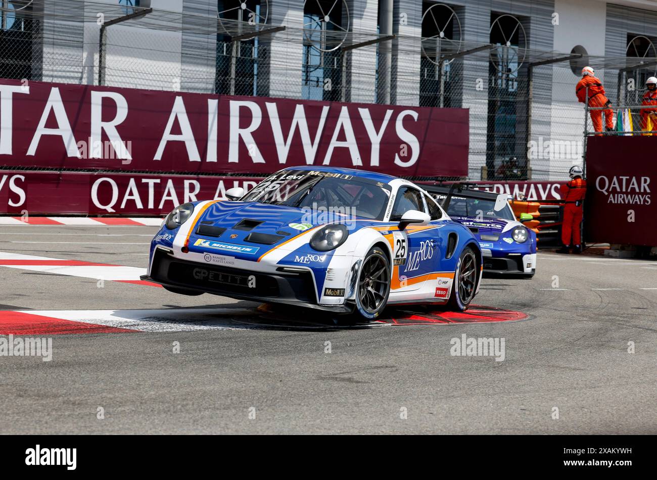 Montecarlo, Monaco. 26 maggio 2024. #25 Ariel Levi (il, Uniserver by Team GP Elite), Porsche Mobil 1 Supercup sul circuito di Monaco il 26 maggio 2024 a Monte-Carlo, Monaco. (Foto di HOCH ZWEI) credito: dpa/Alamy Live News Foto Stock