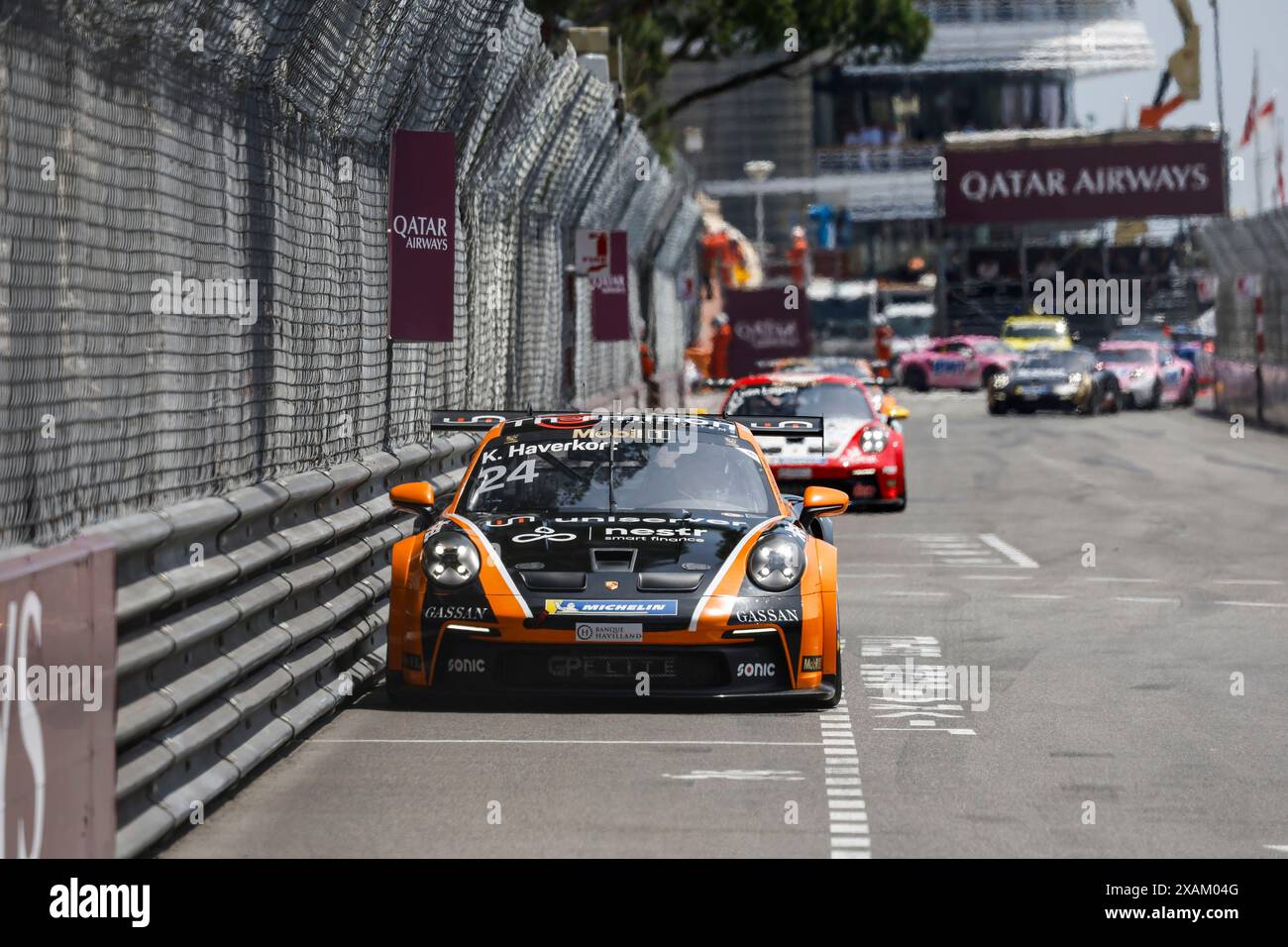 Montecarlo, Monaco. 26 maggio 2024. #24 Kas Haverkort (NL, Uniserver by Team GP Elite), Porsche Mobil 1 Supercup sul circuito di Monaco il 26 maggio 2024 a Monte Carlo, Monaco. (Foto di HOCH ZWEI) credito: dpa/Alamy Live News Foto Stock