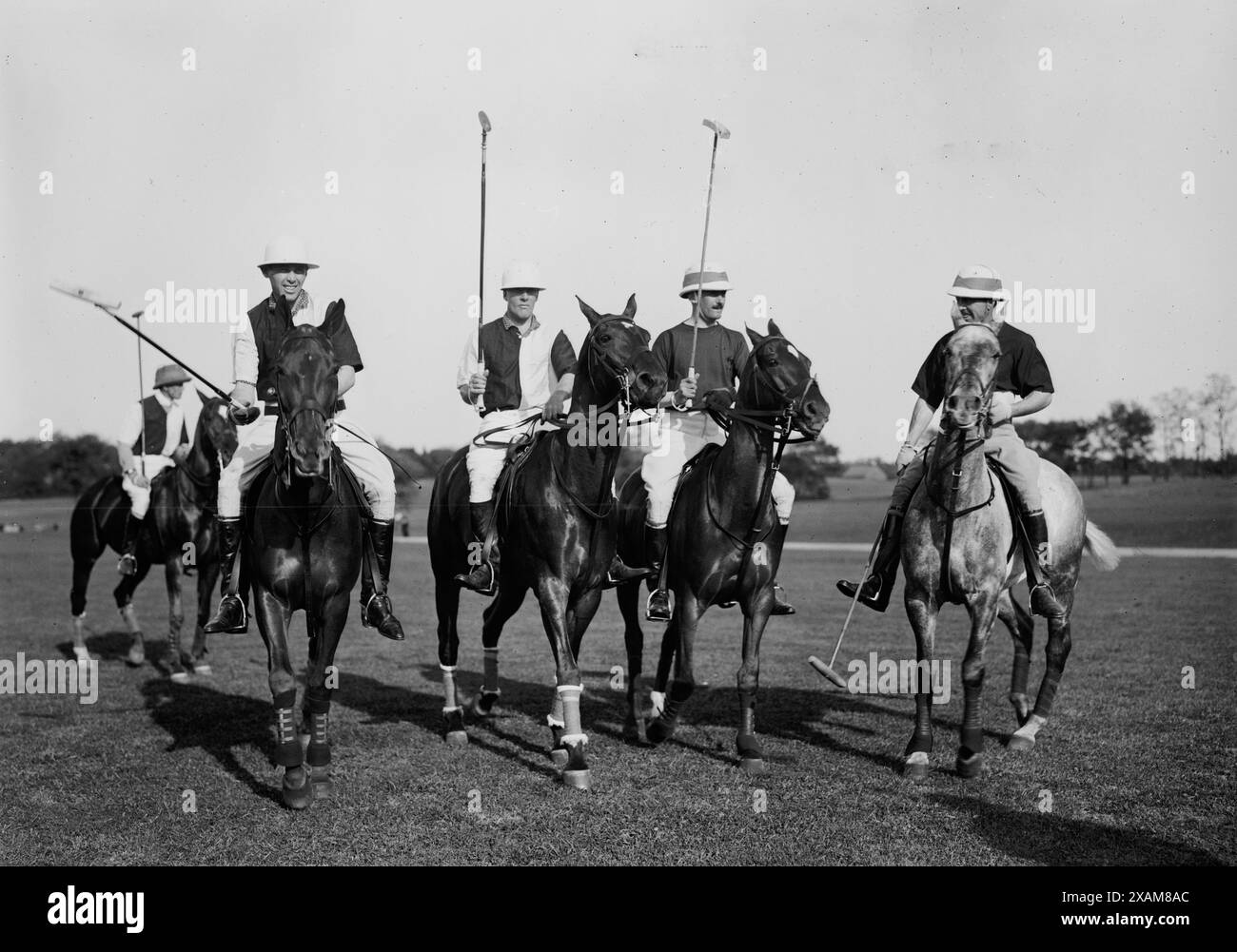 Capitano Arthur Noel Edwards, Frederick Freake e altri - Polo, tra il c1910 e il c1915. Foto Stock