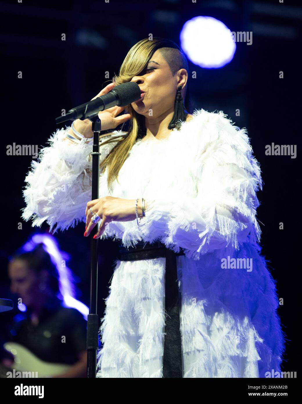 gabrielle Preforming al in IT Together Festival, Margam, Port Talbot Foto Stock