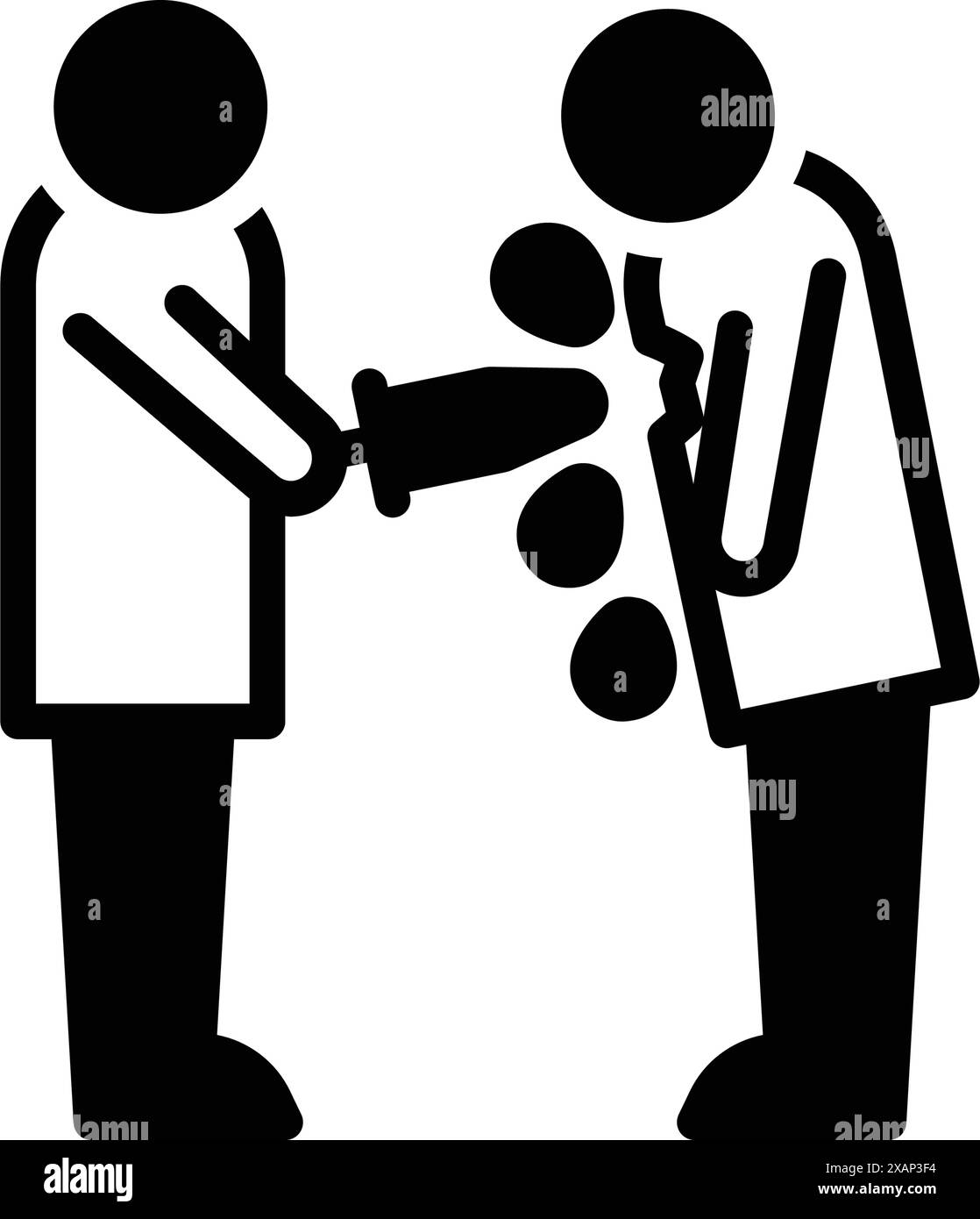 Icona per omicidio, omicidio Illustrazione Vettoriale