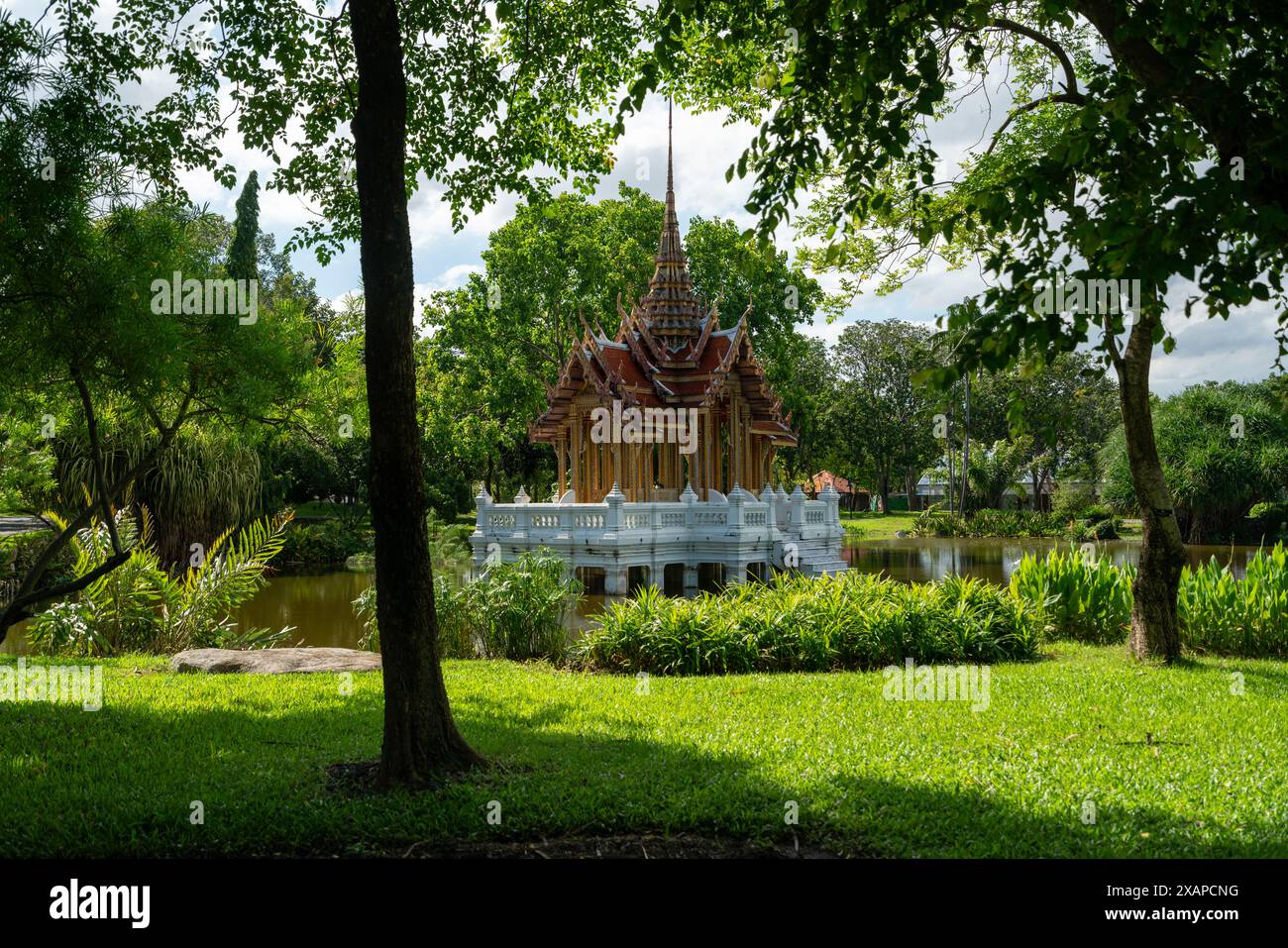 Parco Rama 9 a Bangkok Foto Stock