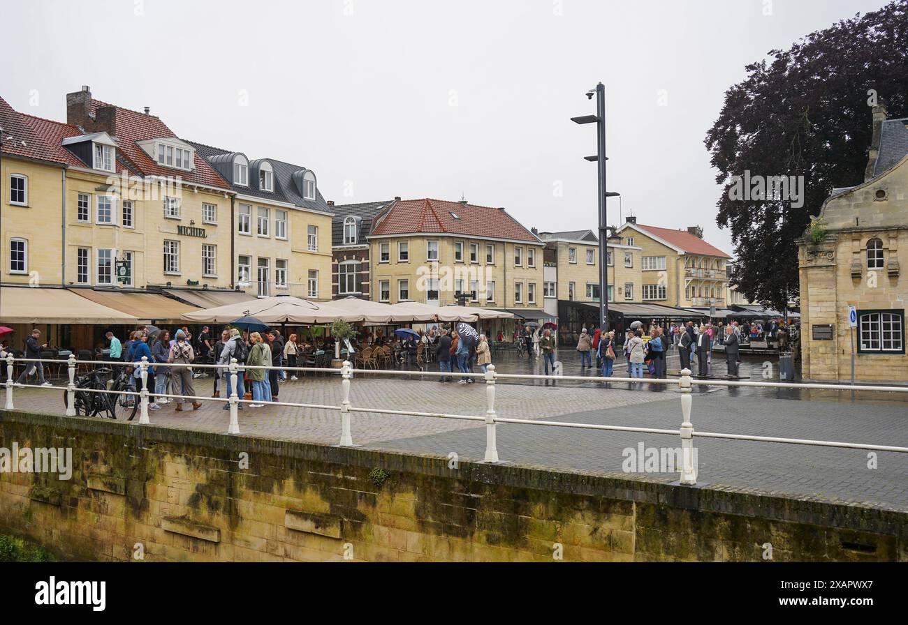 Centro storico di Valkenburg aan de Geul, autentica casa di Marna, Limburgo, Paesi Bassi. Foto Stock