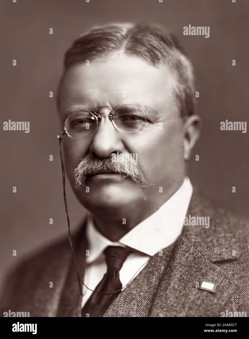 Il presidente degli Stati Uniti Theodore Roosevelt (1858-1919) nel 1918. (USA) Foto Stock