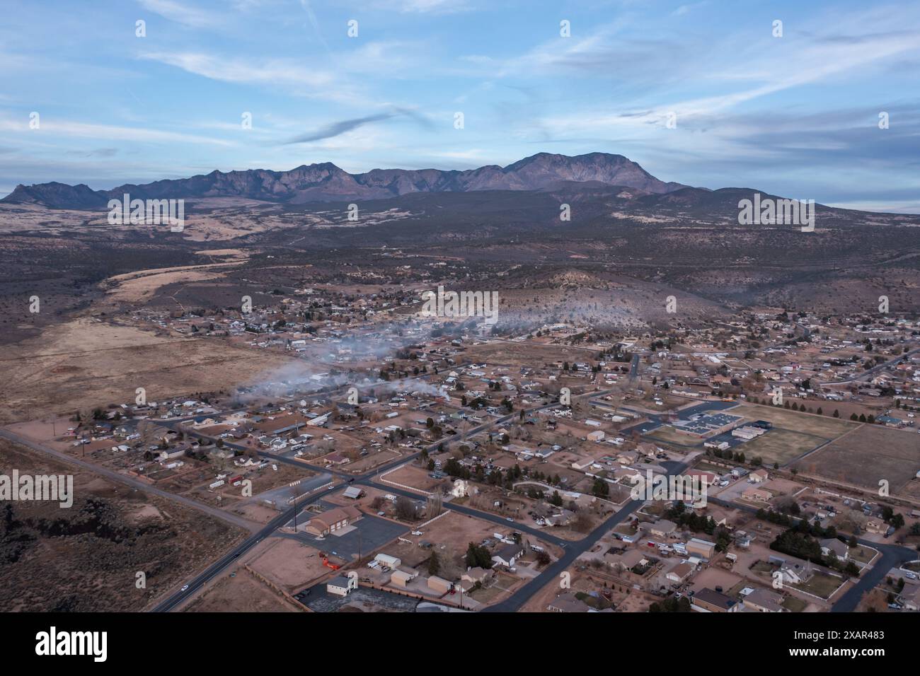 La città di Diamond Valley vicino a St. George, Utah, Stati Uniti Foto Stock