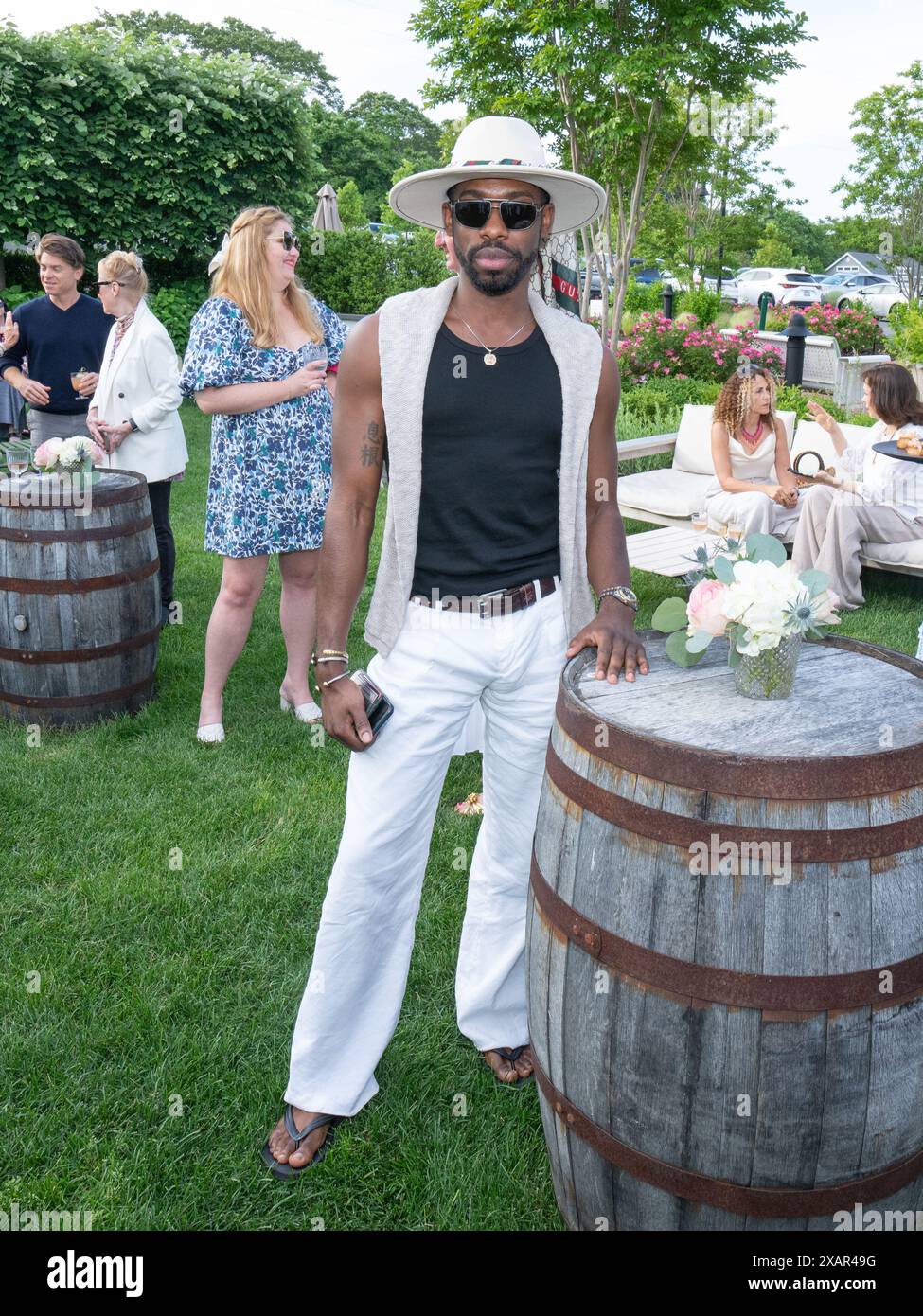 Cash partecipa al James Lane Post Summer Kickoff Signature cocktails and Wine al Canoe Place Inn di Hampton Bays, New York, il 5 giugno 2024. (Foto di David Warren /Sipa? USA) credito: SIPA USA/Alamy Live News Foto Stock