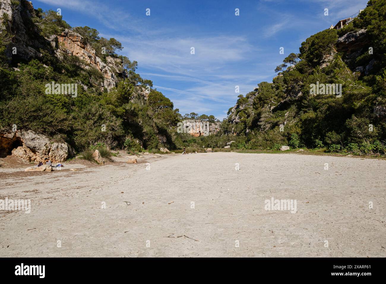 Torrente di Cala Pi, Cala pi, Llucmajor, Maiorca, Isole Baleari, Spagna. Foto Stock