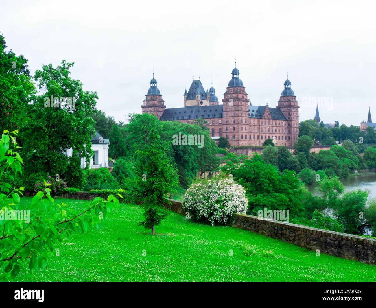 Castello di Johannisburg ad Aschaffenburg/Germania Foto Stock