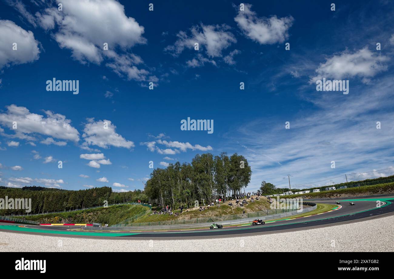 Spa Francorchamps, Belgio. 2 giugno 2024. 82 PESEK Karel, (CZE), VASULIN Martin, (CZE), LAGRIVES Mathieu, (FRA), UNISERV MOTO 82, (KAZ), KAWASAKI ZX10R, SUPERSTOCK, azione durante le 8 ore motociclistiche di Spa-Francorchamps, seconda prova dell'Endurance World Champions EWC 2024 dal 7 al 9 giugno, Belgio - foto Alexandre Guillaumot/DPPI Credit: DPPI Media/Alamy Live News Foto Stock