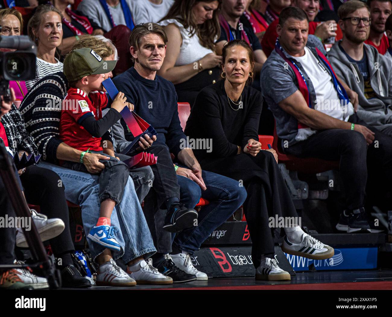 Christoph Freund direttore sportivo del Bayern Muenchen FC Bayern Muenchen vs Würzburg Baskets Easy Credit BBL Saison 2023/24 playoff 2. Halbfinale 31.05.2024 BMW Park Muenchen © diebilderwelt / Alamy Stock Foto Stock