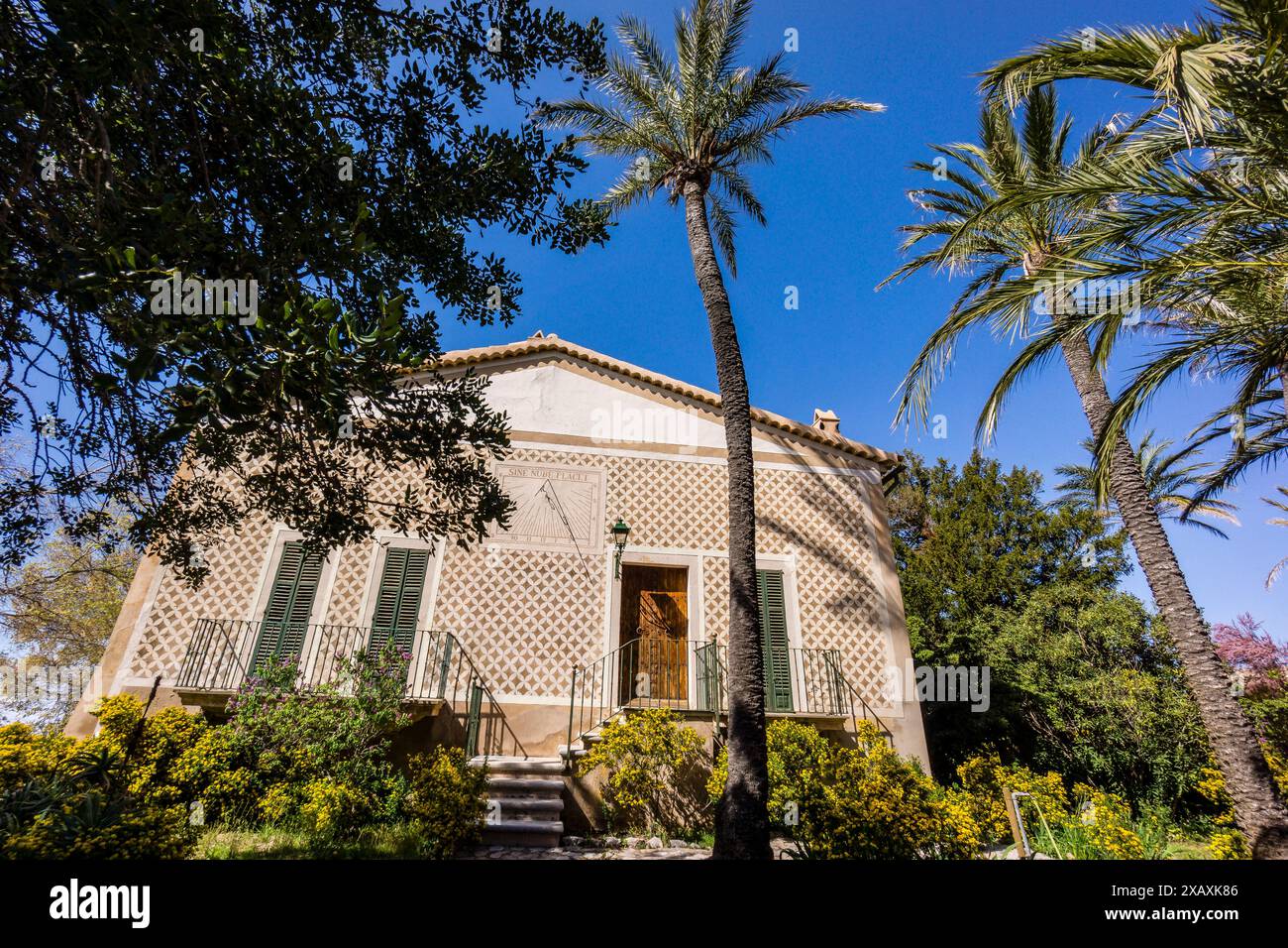 Monastero di Miramar, Valldemossa, fondato nel 1276 da Jaume II, su richiesta di Ramon Llull, Maiorca, isole baleari, spagna, europa Foto Stock