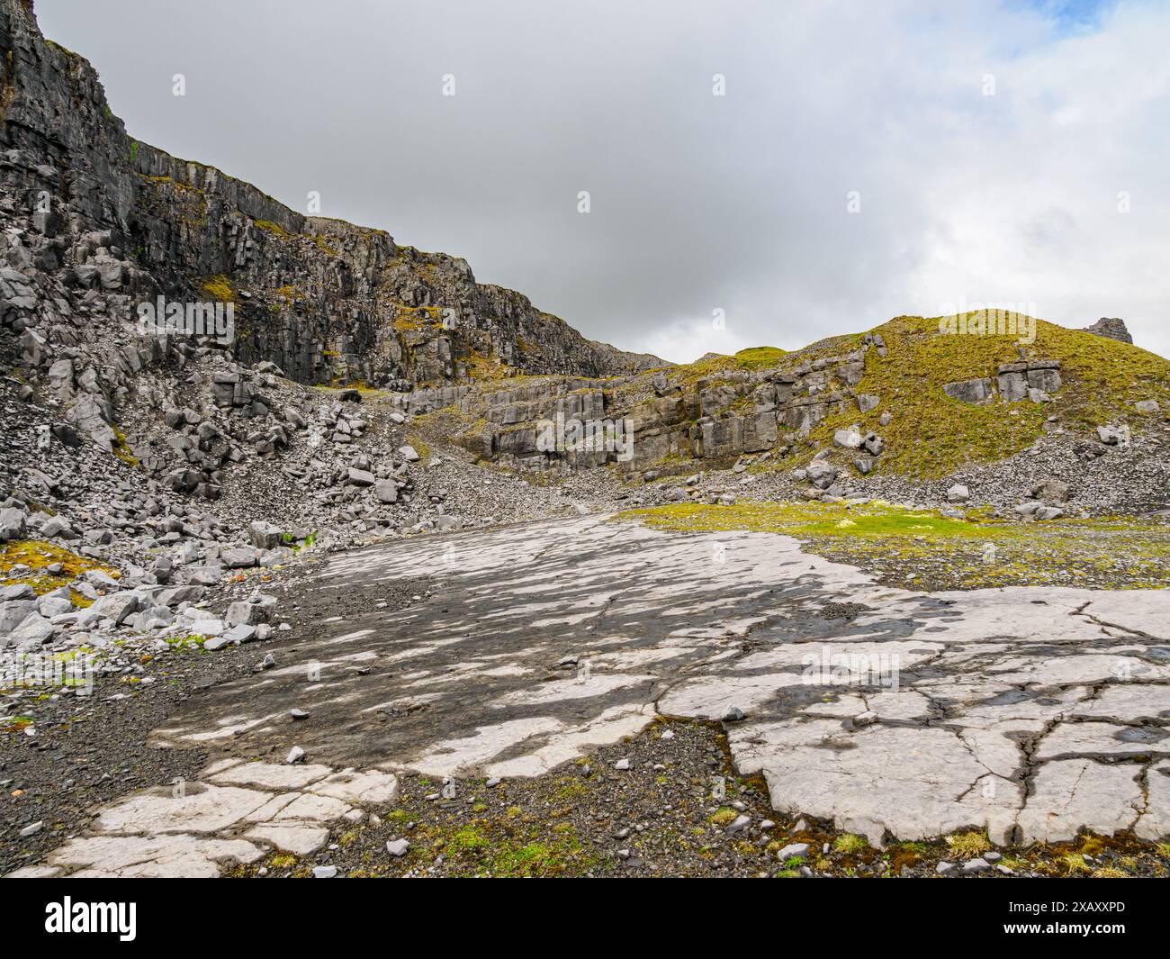 Herbert's Quarry o Black Mountain Quarries nella parte occidentale di Brecon Beacons Bannau Brycheiniog nel Galles del Sud nel Regno Unito Foto Stock