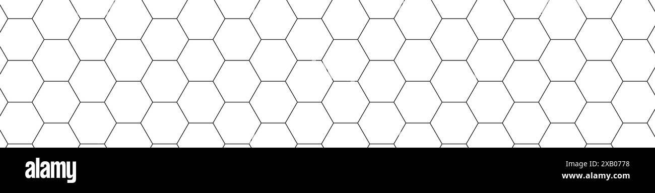 Motivo a nido d'ape con rete esagonale. Griglia pettine a trama. Illustrazione vettoriale piatta isolata su sfondo bianco. Illustrazione Vettoriale
