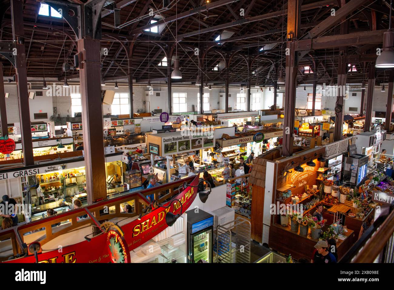 USA Pennsylvania Pennsylvania Pennsylvania Lancaster Central Market l'edificio più antico degli Stati Uniti Foto Stock