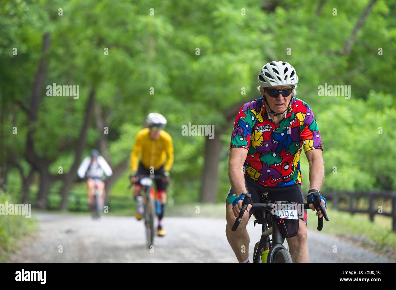 STATI UNITI - 9 giugno 2024: The EX2 Adventures 5th Annual 1725 Gravel Grinder That Benefits America's Routes un'organizzazione che sta cercando di salvare Foto Stock