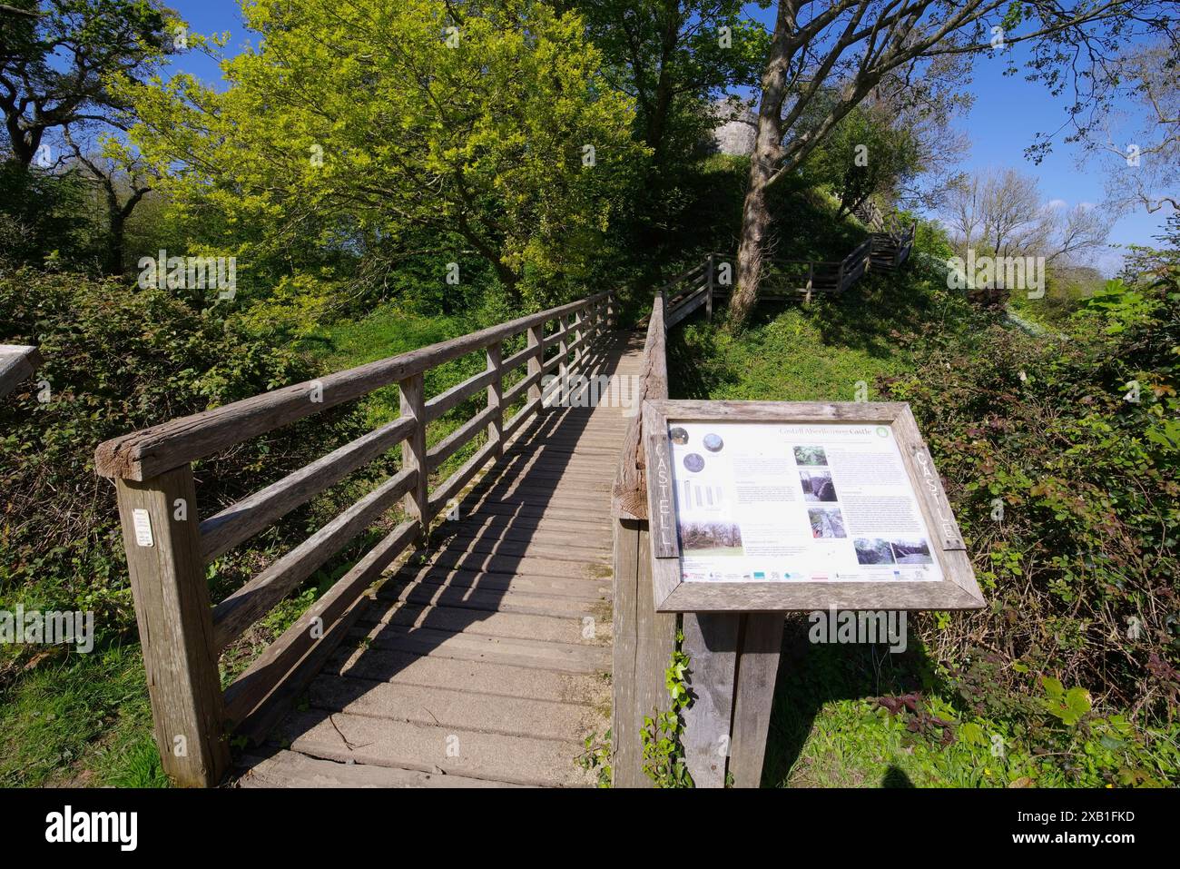 Aberlleiniog Castle, Beaumaris, Anglesey, Galles del Nord, Regno Unito/ Foto Stock