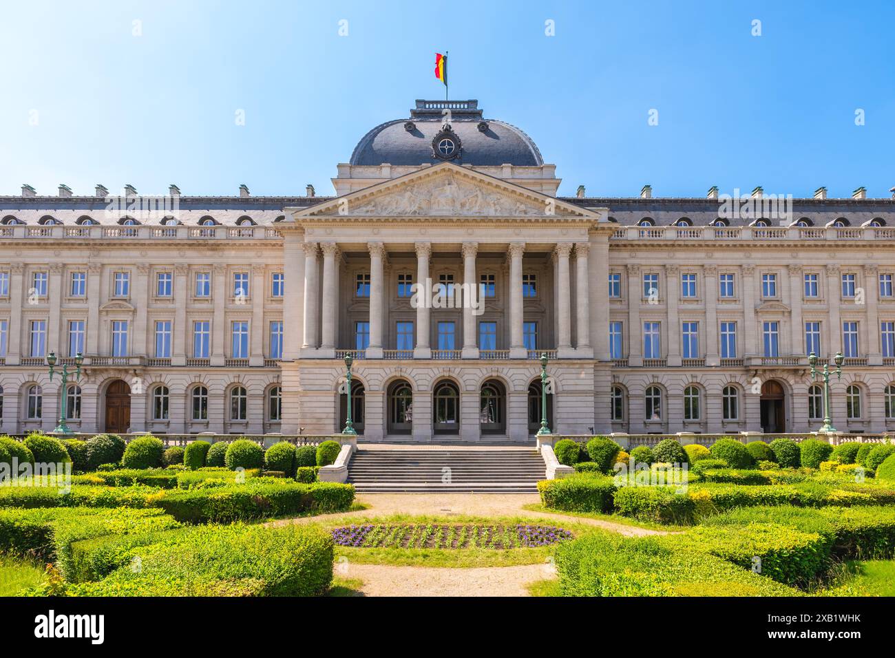 Palazzo reale di Bruxelles, Palais Royal de Bruxelles, situato a Bruxelles, Belgio Foto Stock