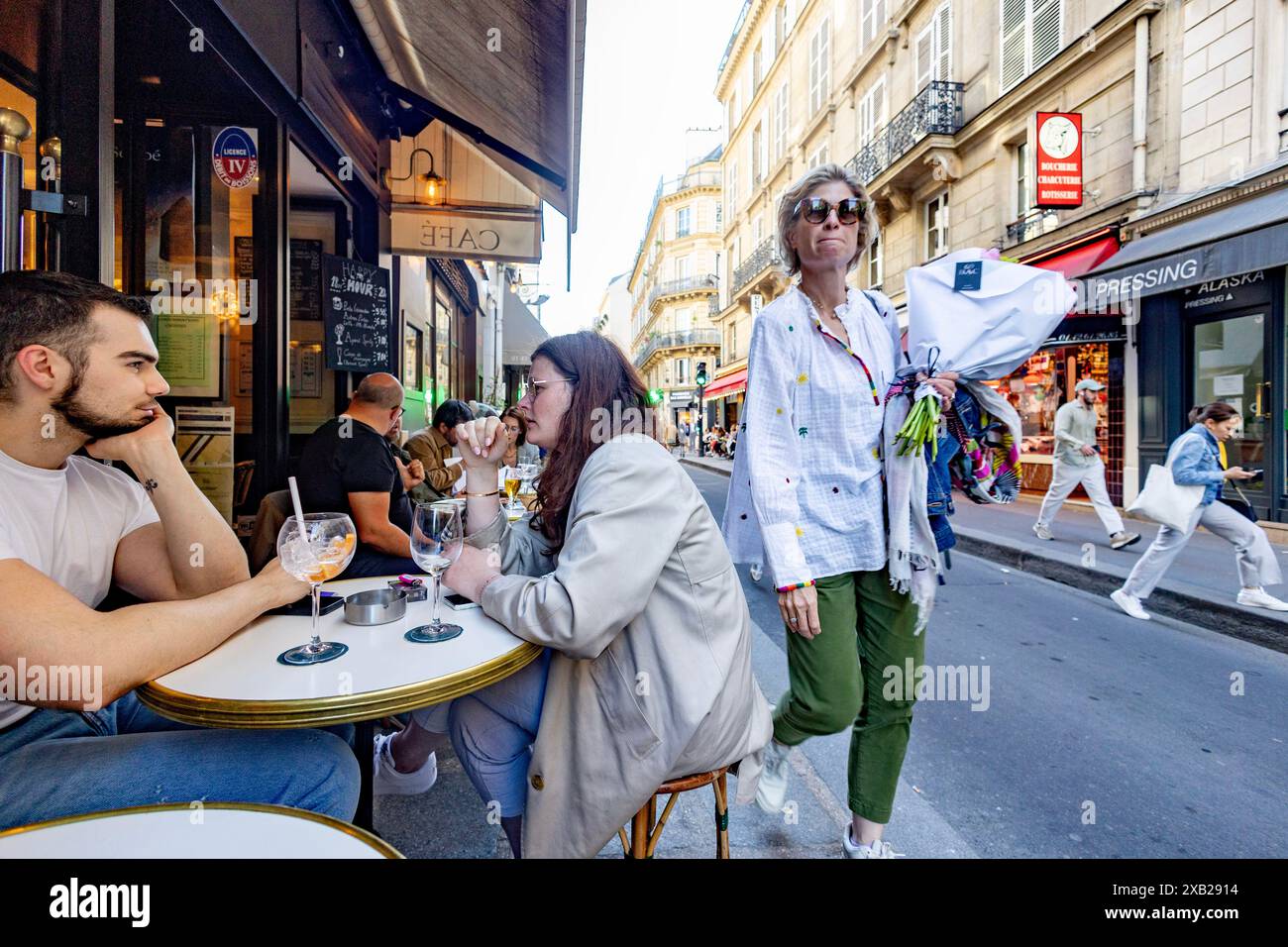 fotografia di strada 7° arrondissement Foto Stock