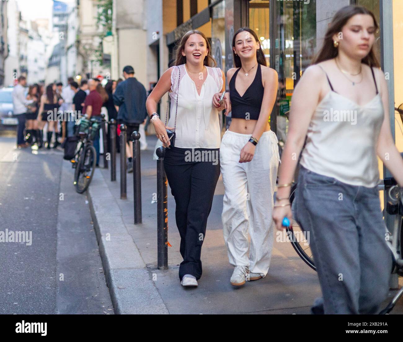 fotografia di strada 7° arrondissement Foto Stock