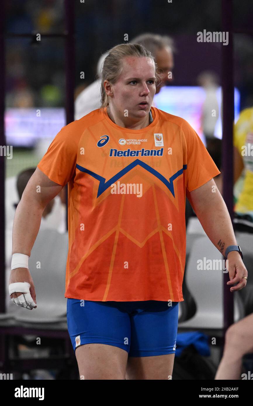 Jessica Schilder durante Shot Put Women Final European Athletics Championships 2024 allo Stadio Olimpico, il 7 giugno 2024 a Roma. Foto Stock