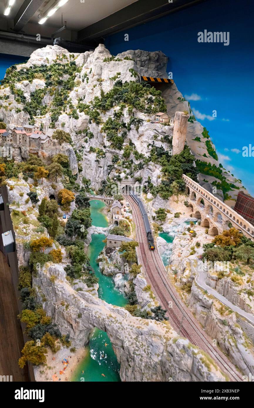 Parte della Provenza al miniature Wonderland, Amburgo, Germania Foto Stock