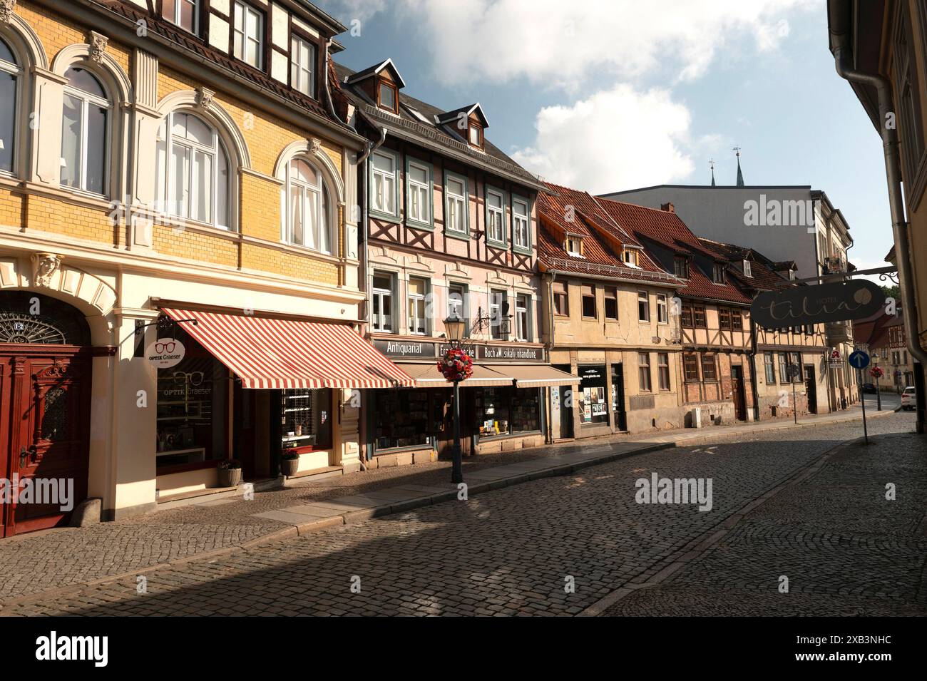 Quedlinburg, Sassonia-Anhalt, Germania Foto Stock