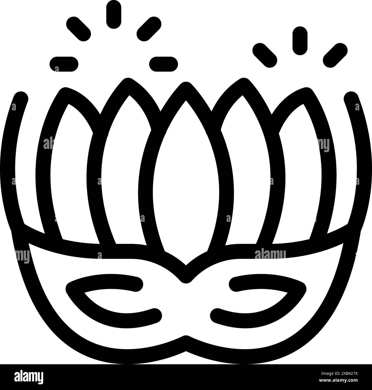 Maschera di carnevale natalizia adornata da piume scintillanti, che cattura lo spirito di festa e di festa Illustrazione Vettoriale