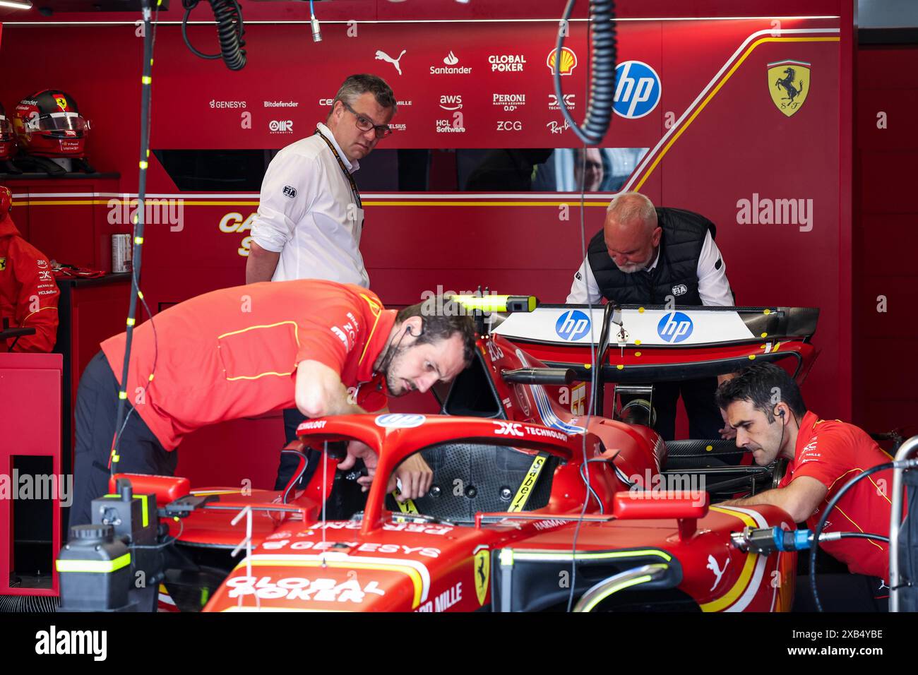 Durante la Formula 1 AWS Grand Prix du Canada 2024, 9° round del Campionato del mondo di Formula 1 2024 dal 07 al 09 giugno 2024 sul circuito Gilles Villeneuve, a Montréal, Canada Foto Stock