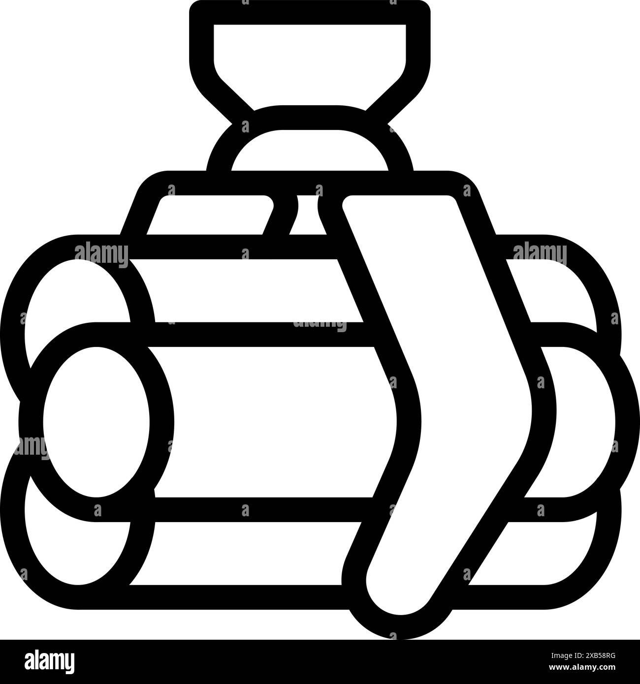 Disegno della linea di tubi in acciaio per il sollevamento di un braccio robotizzato in un concetto di automazione dei processi di produzione Illustrazione Vettoriale Disegno della linea di tubi in acciaio per il sollevamento di un braccio robotizzato in un concetto di automazione dei processi di produzione Illustrazione Vettoriale