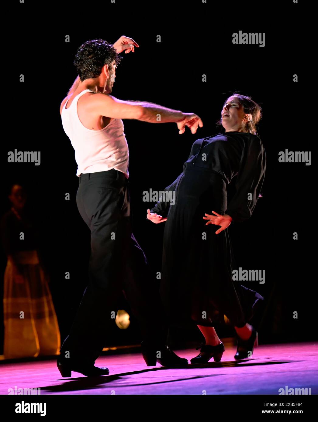 LONDRA, REGNO UNITO. 10 giugno 2024. Festival del flamenco 2024 - Fandango! È un capolavoro di un duo perfetto, formato dal coreografo David Coria e dal cantante David Lagos al Sadler's Wells Theatre di Londra, Regno Unito. Credito: Vedi li/Picture Capital/Alamy Live News Foto Stock